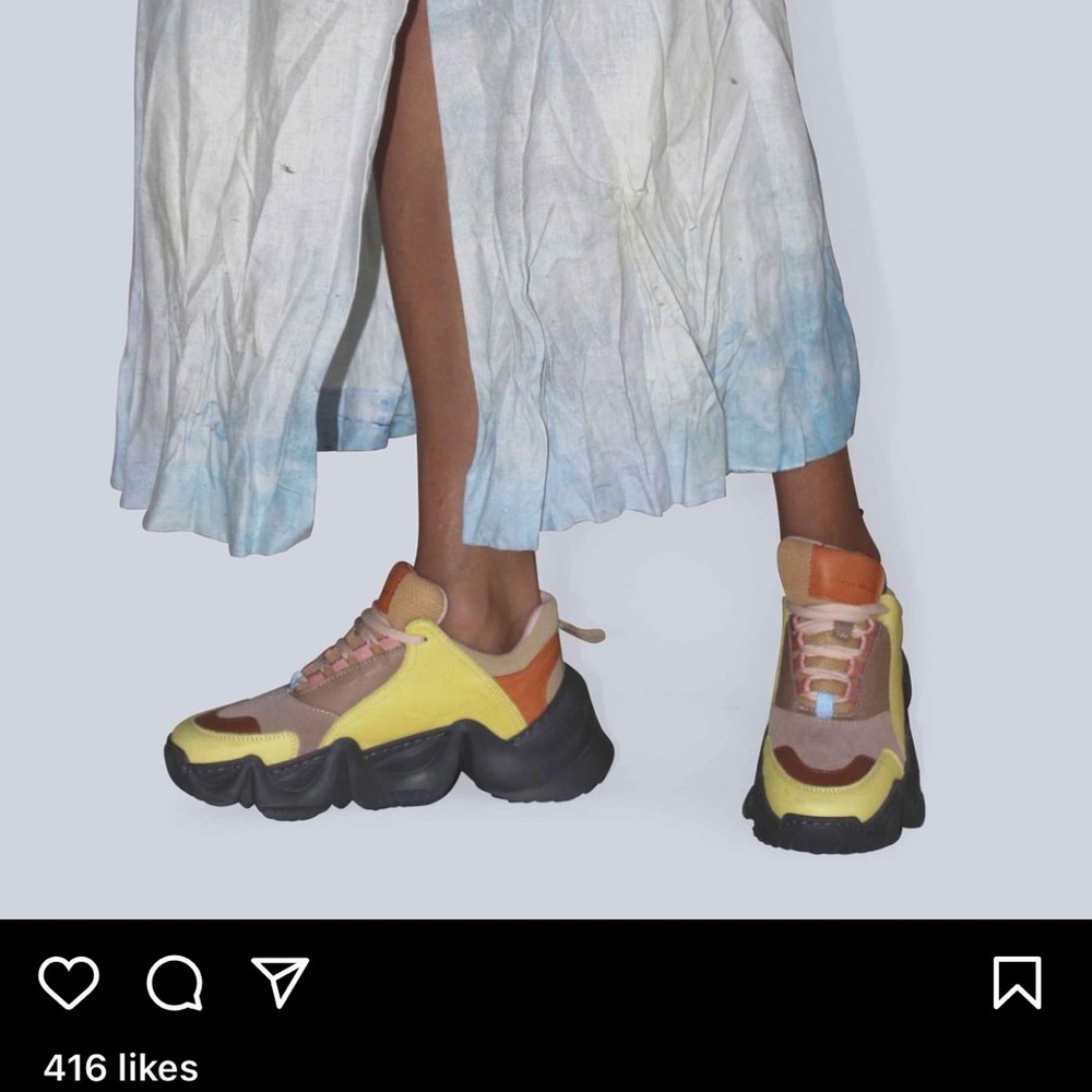 Another Project Danish brand multi-color unique chunky sneakers